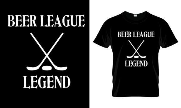 Beer League Legend T-Shirt: A Graphic Design Asset for Bold Branding