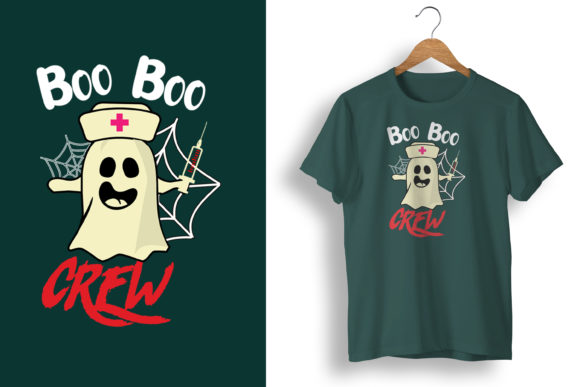 Boo Boo Crew Nurse Halloween T-Shirt Graphics for T-Shirt Designs