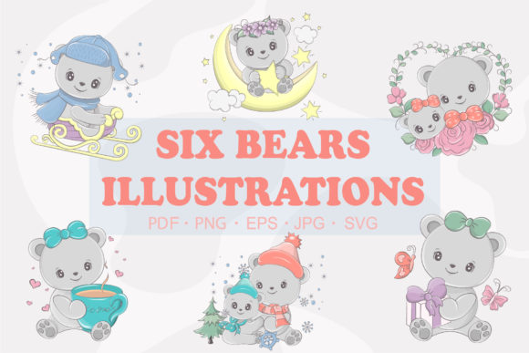 Cute Bear Graphics for Handmade Creators