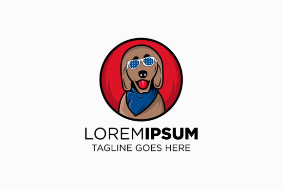 Dog Circle Logo Graphics