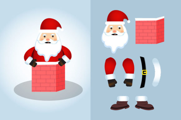 Fun Santa Graphic for Crafting