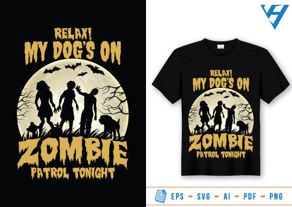 Halloween Zombie T-shirt Design