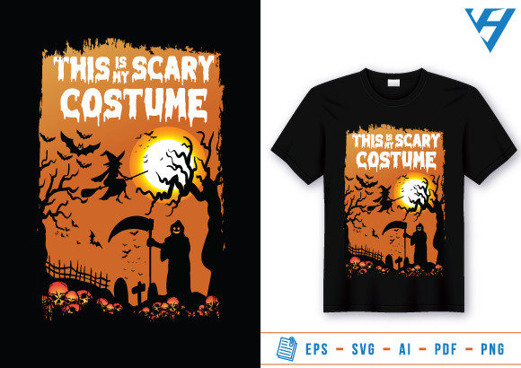 Haunted Hues: Halloween T Shirt Design for Local Branding