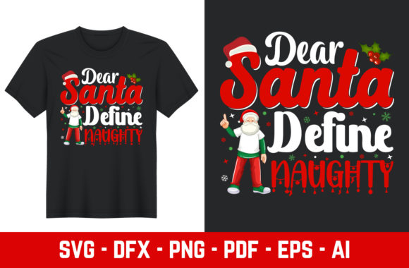 Naughty Christmas Graphics for T-Shirt Designs