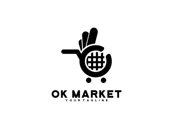 Ok Market Hand and Shopping Cart Graphics for Crafting