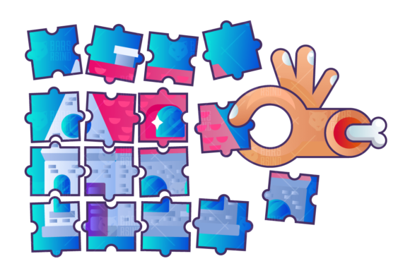 Real Estate Construction Puzzles Graphics
