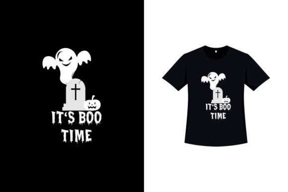 Scary White Silhouette T-shirt Design Graphics for Print Templates